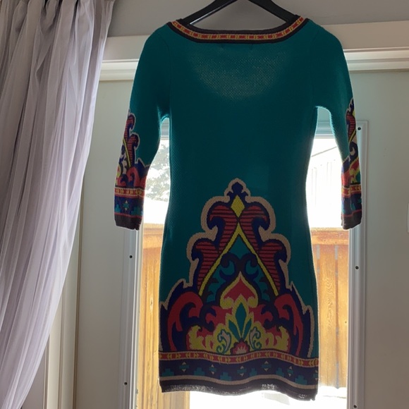 Gorgeous thick Knit Teal Flying Tomato Dress - Picture 4 of 5